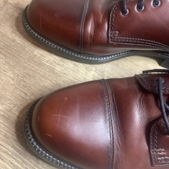 Brown Leather Dockers Mens Sz 12 M - Picture 6 of 7